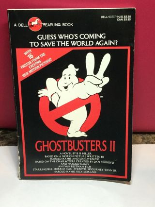 Vintage 1989 Ghostbusters Ii Dell Paperback