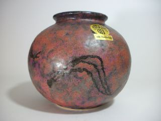 Labelled Ruscha Art Keramik Vase German Art Pottery 1960/70s Modernist Vintage