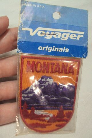 Montana Land Of The Shining Mountains State Mt Patch Travel Souvenir Voyager