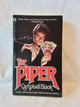 Campbell Black The Piper Vintage 1986 1st Prtg Pb Horror
