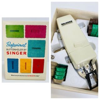 Vintage Singer Professional Buttonholer V102878 For Vertical Needle Machines 35