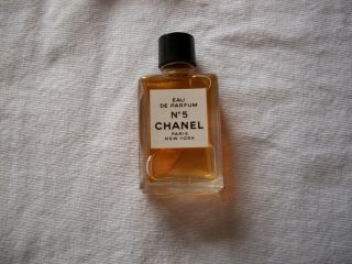 Vintage Mini Chanel No.  5 Eau De Parfum.  13 Oz / 4ml Perfume