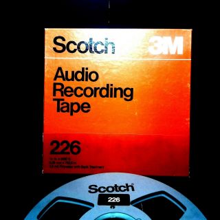 (2) Scotch 226 Reel To Reel Tape 10.  5 Inch Metal Reel One Blank One Empty