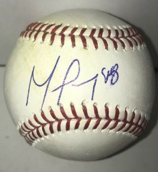 German Marquez Colorado Rockies Signed Autographed Game Mlb Baseball,  Proof