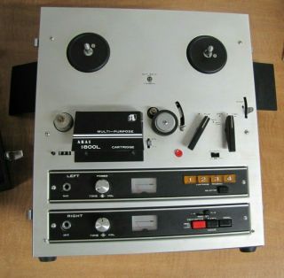 Vintage 1961 Akai 1800l Reel To Reel 8 Track Tape Recorder Player Ac 100 - 240v