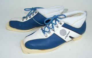 Vintage Alpina Nordic Norm Nn 75mm Ski Shoes Boots Eu 40 M 7 - 7.  5 W 8 Yugoslavia
