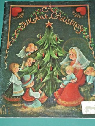 A Folk Art Christmas Vintage 1983 Jo Sonja Jansen Volume 1 Tole Painting Book