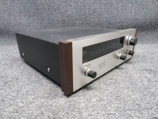 Vintage Pioneer Receiver Stereo Tuner Tx - 500 Silver W Wood Japan Am Fm