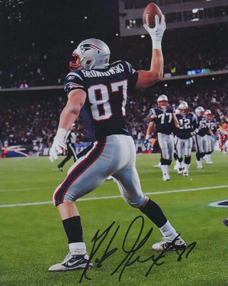 Rob Gronkowski - Gronk Spike - England Patriots - Autographed 8 X 10 Photo