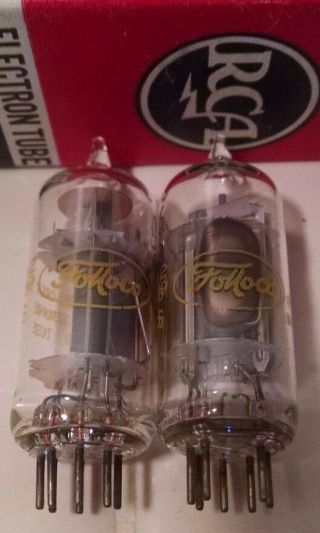 Nos Vintage Fomoco 12el6 Matched Vacuum Radio Tv Amplifier Tubes Pair