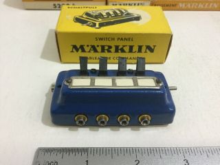 Vintage Marklin Ho 7070 475/4 Distribution Switch Panel Block Mib Germany