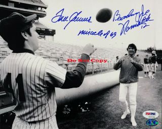 Tom Seaver & Joe Namath Dual Autographed Signed 8x10 Photo Reprint