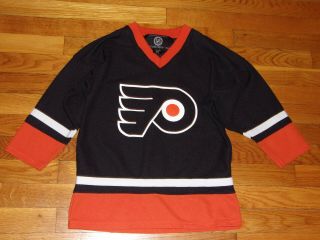 Nhl Philadelphia Flyers Long Sleeve Hockey Jersey Boys Medium 10 - 12