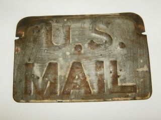 Vintage U.  S.  Mail License Plate Topper Old Us Mail