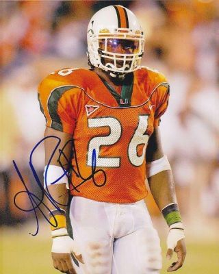 Reprint - Sean Taylor Miami Hurricanes Signed Autographed 8 X 10 Photo Rp