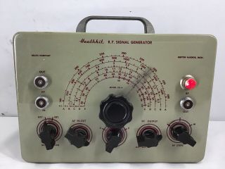 Vintage Heathkit Sg - 8 Rf & Af Signal Generator