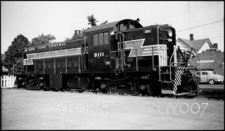 York Central Railroad No.  8111 Locomotive Kingston,  Ny 1952 Contact Photo