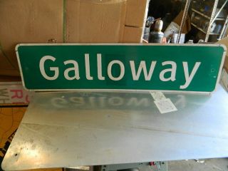 Authentic Retired Galloway Texas Highway Sign Panola County 12 " X48 "