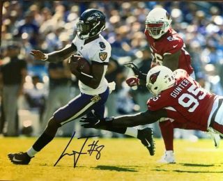 Lamar Jackson Signed Baltimore Ravens 8x10 Signed Photo Reprint