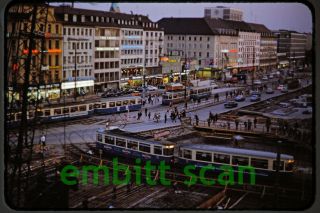 Slide,  Germany Munich Tram Trolley Scene,  1967