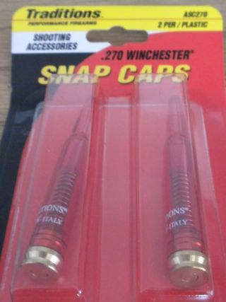 Traditions Snap Caps Plastic.  270 Win Pack Of 2 Asc270