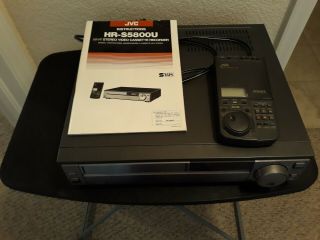 Jvc Hr - S5800u Vcr Hi - Fi Stereo Video Cassette Recorder And Remote.