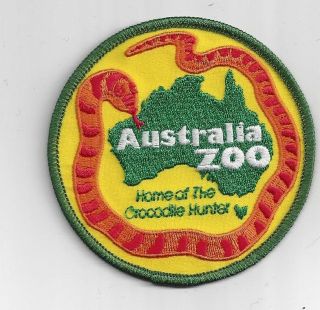 Australia Zoo Home Of The Crocodile Hunter Souvenir Patch