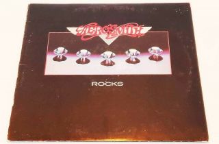 Vintage Aerosmith " Rocks " Vinyl Lp 1976 Columbia Records