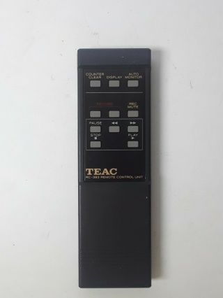Teac Rc - 393 Cassette Deck Remote Unit For V - 3000 V - 3010 V - 5000 V - 5010