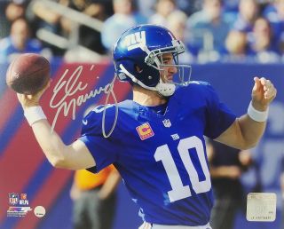 Eli Manning " York Giants " Autographed Signed 8x10 Photo Rp