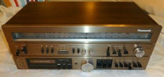 Vintage Panasonic Ra - 7600 Am - Fm Stereo Receiver With 8 Track Player Recorder