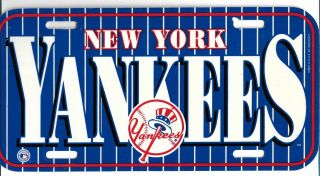 York Yankees 12 " X 6 " Plastic License Plate By Wincraft