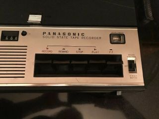 Vintage Panasonic RQ - 156S Reel to Reel Solid State Tape Recorder - with Microphone 2