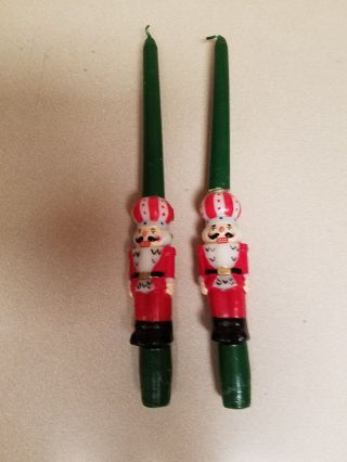Vintage Nutcracker Christmas Holiday Taper Candles