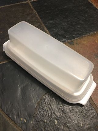 Vintage Rubbermaid Butter Dish White