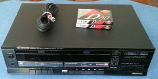 Kenwood Dual Cassette Deck Player Recorder Kx - 56w
