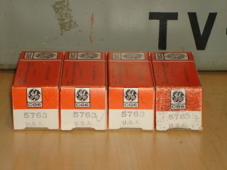 4 Ge/cge (sylvania) 5763 (cv2129/6062) Vintage Nos/nib Vacuum Tubes Usa