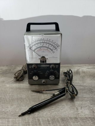 Vintage Simpson/heathkit Vtvm Im - 11 Vacuum Tube Ohms Voltmeter W/ Probes