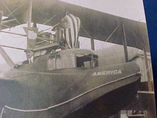 Early 20thc GLENN CURTISS,  FLYING BOAT Bi Plane AMERICA Real PHOTO POSTCARD 6 2