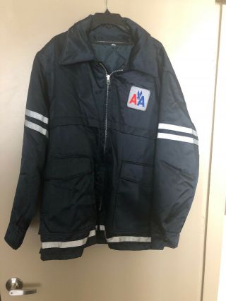 Vintage 1990s American Airlines Employee Loader Insulated Jacket Embriodered Xl