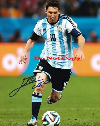 Leo Lionel Messi Autographed Signed 8x10 Photo Reprint