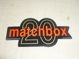 Matchbox 20 Twenty Vintage Sticker Rob Thomas 1999 Giant