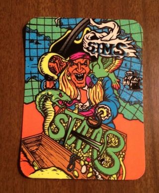 Vintage Skateboard Sticker Sims Kevin Staab Clear Powell Schmitt Skate Nos Alva