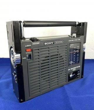 Vintage Sony Solid State Tfm - 8100wa Am / Fm / Weather Band Radio Read