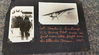 2) Snapshot Photos - Charles A.  Lindbergh & Spirit Of St Louis N - X - 211 Ryan Plane
