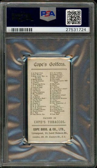 1900 Cope ' s Golfers 37 A Long Putt - PSA 5 2