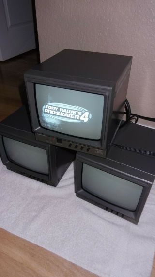 Vintage Panasonic Tr - 930b 8 " B/w Monochrome Video Cctv Tv Monitor Security Retro