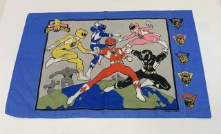 Vintage Power Ranger Kids Standard Pillow Case Cover 1994 Saban