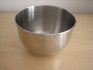 Vintage Ge Stainless Steel Usa Heavy Sturdy 1.  5 Qt Mixing Bowl