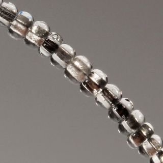 Czech Vintage Silver Lined Crystal Clear Rondelle Seed Glass Beads (1600) 2mm